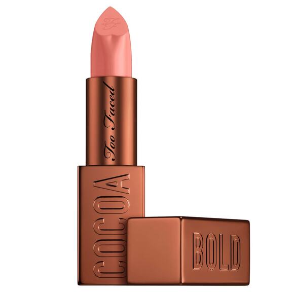 Too Faced NIB Cocoa Bold Cream Lipstick Demi Matte 0.11 Oz Buttercream - Picture 1 of 6